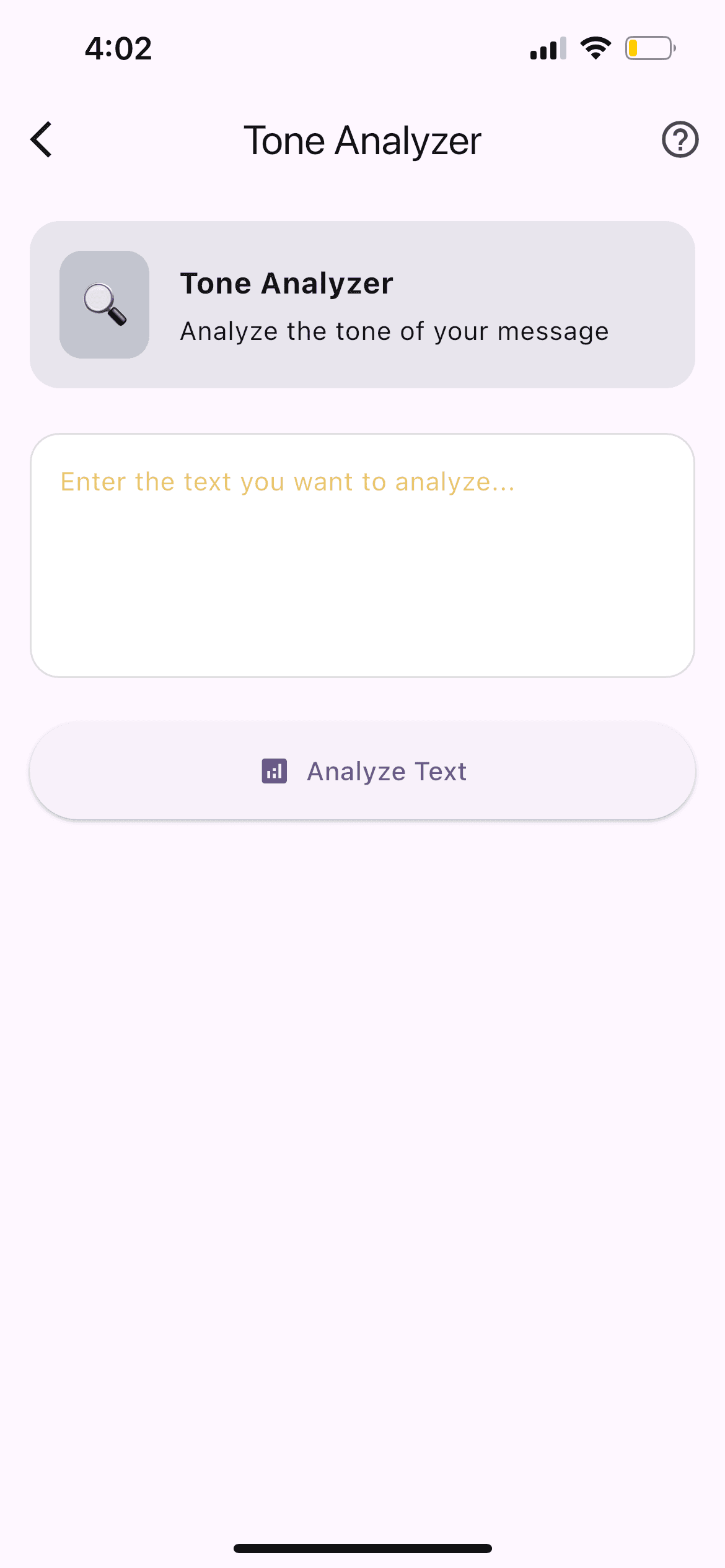Tone Analyzer